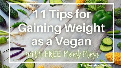 Vegan Diet for Weight Gain [FREE Meal Plan] - The Geriatric Dietitian