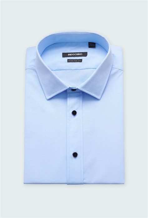 Men's Dress Shirts - Hawthorn Soft Blue Shirt | INDOCHINO
