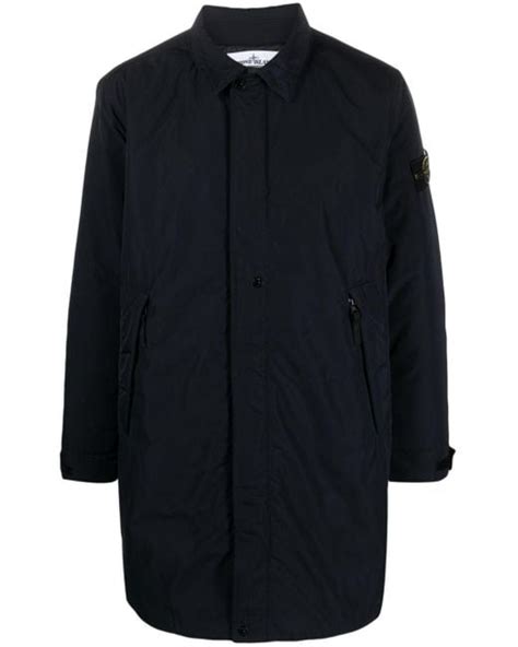 Stone Island Tone Island Trench Coat Micro Twill With Primaloft P U R