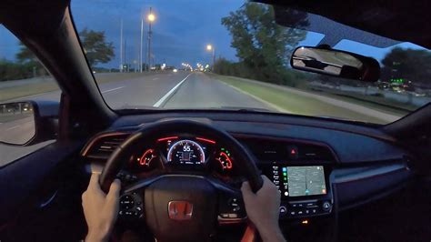 Honda Civic Type R Pov Sunrise Drive Binaural Audio Youtube