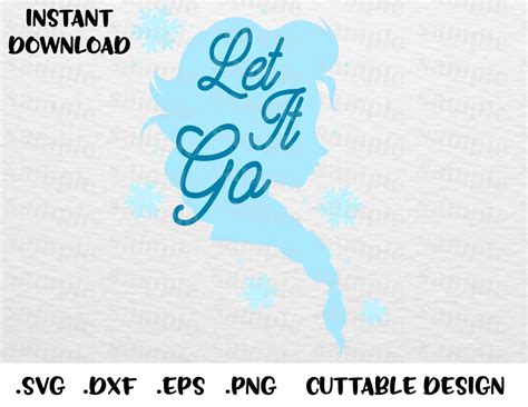 Elsa Let It Go Svg Elsa Svg Elsa Frozen Svg Disney Princess Svg