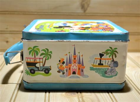 Vintage Walt Disney World Metal Lunch Box Aladdin 1970s Mickey Mouse Collectible - Etsy