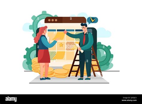 Appointment Illustration Concept Flat Illustration Isolated On White