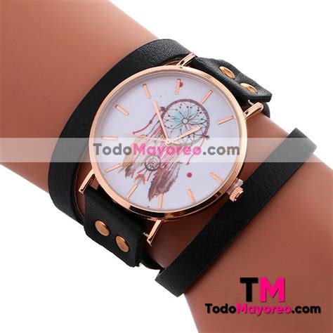 Reloj Con Pulsera Extensible De Piel Sintetica R2313 TodoMayoreo