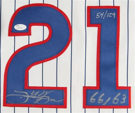 Sammy Sosa Signed LE Cubs Jersey Inscribed "66/63"(JSA COA) | Pristine ...