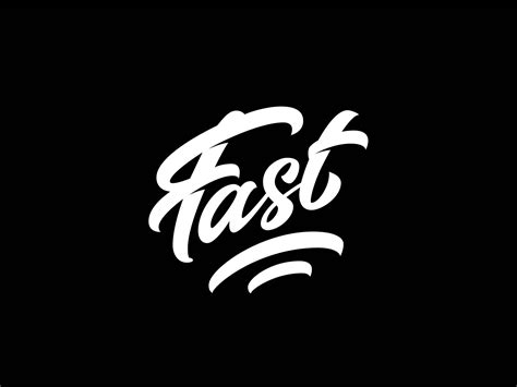 Lettering logo Fast by Sasha Kalinicheva on Dribbble