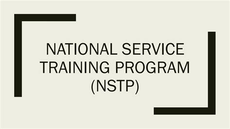 Solution Nstp Introduction Rulesregulations Studypool