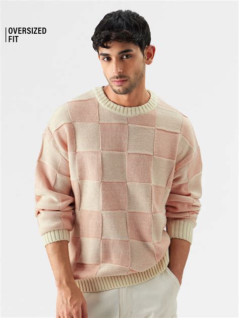 Buy Tss Originals Pink Diamonds Mens Knitted Sweaters Online