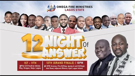 Nights Of Answers Day With Rev Dr Fidelis Ayemoba Nd Jan