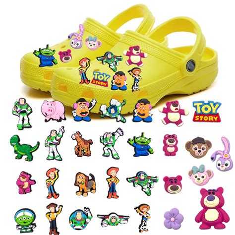 Cute 1PCS Cartoon Toy Character Series Buzz Lightyear StellaLou Croc