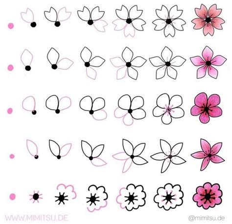 Easy Drawing Step By Step Flowers 1001 Ideas And Tutorials For Easy