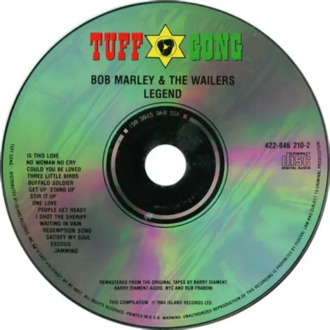 Legend The Best Of Bob Marley And The Wailers De Bob Marley The