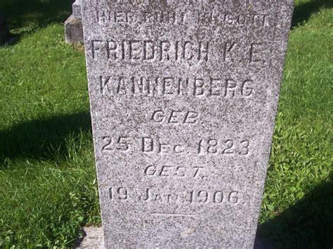 Friedrich Karl Eduard Kannenberg Find A Grave Memorial