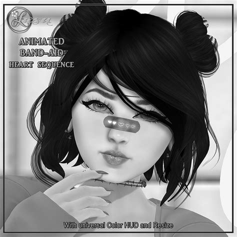 Second Life Marketplace Yasu Ac01 Animated Band Aid Heart