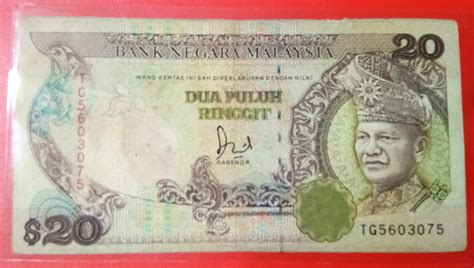 Siri Th Rm Banknote Currency Wang Kertas Lama Ringgit Duit Dua