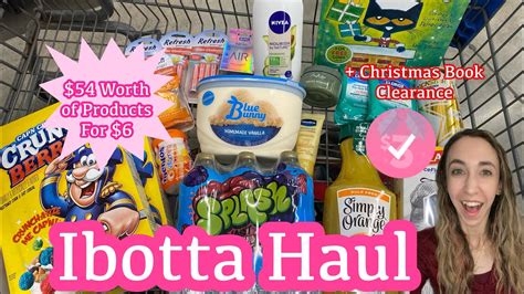 Walmart Ibotta Haul Worth Of Products For Just Book Clearance