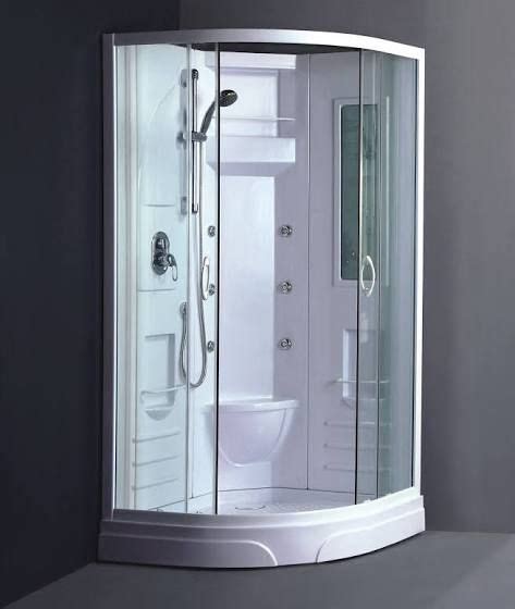 One Piece Corner Shower