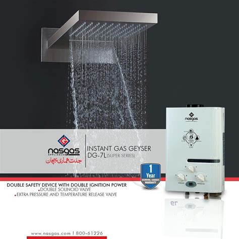 Nasgas Liter Dg L Super Instant Water Heater Super Model Dual