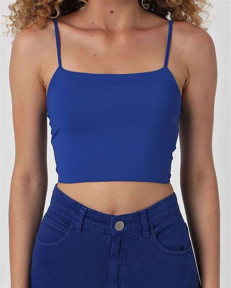 Riachuelo Regata Cropped Mayara De Poliamida Azul Pool Basics By