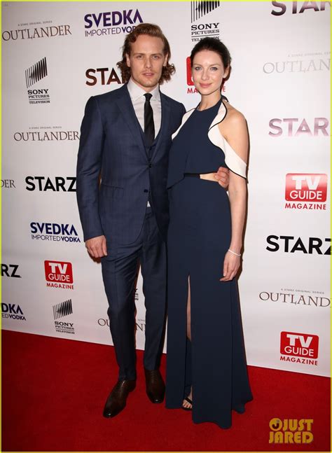 Outlander Stars Caitriona Balfe And Sam Heughan Reunite Ahead Of Season 2 Premiere Photo