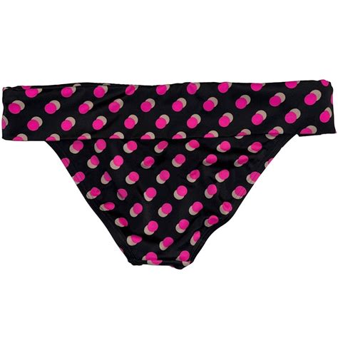 Victorias Secret Black Polka Dot Bikini Small 34B Gem