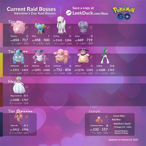 Leek Duck On Twitter Current Raid Bosses Valentine S Day Join And