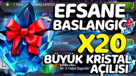 EFSANE BAŞLANGIÇ X20 BĞYĞJ HEDİYE GÖNDERME KRİSTALİ MCOC MARVEL