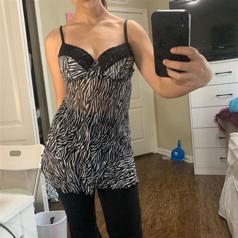 Vintage Y2k Lingerie Top Set This Is So Cute As Just Depop