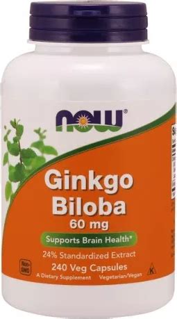 Now Foods Ginkgo Biloba Double Strength 120mg 200 Vcaps Pris