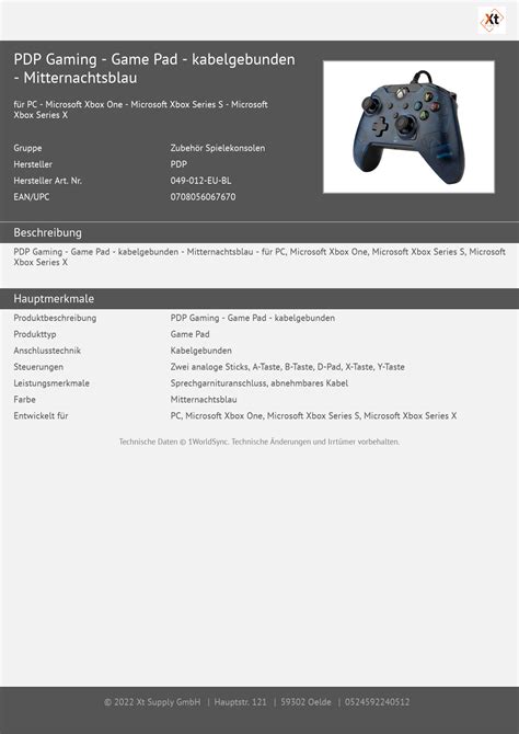 PDP 049 012 EU BL
