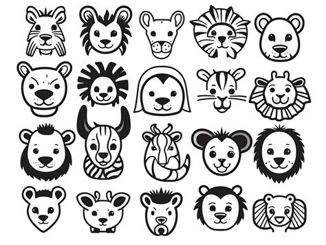 African Animals Coloring For Kids Coloring Page
