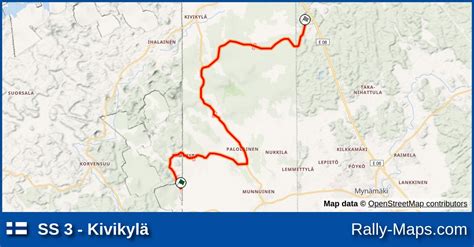 Ss 3 Kivikylä Stage Map Rantaralli 1983 🌍 Rally