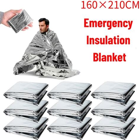 Emergency Blanket Outdoor Survival First Aid Kit Military Rescue Blanket Windproof Insulation