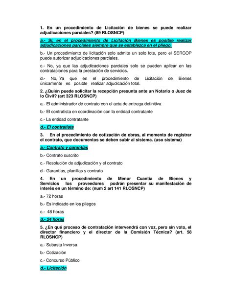 Preguntas Sercop En Un Procedimiento De Licitaci N De Bienes Se Puede