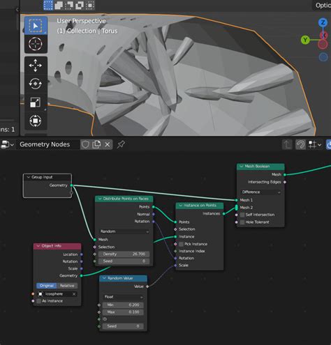 How To Make Deeper Holes Using Geometry Nodes As Below 2 By