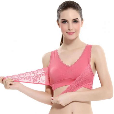 FANTADOOL Women Seamless Cross Front Side Buckle Lace Sports Bras Yoga