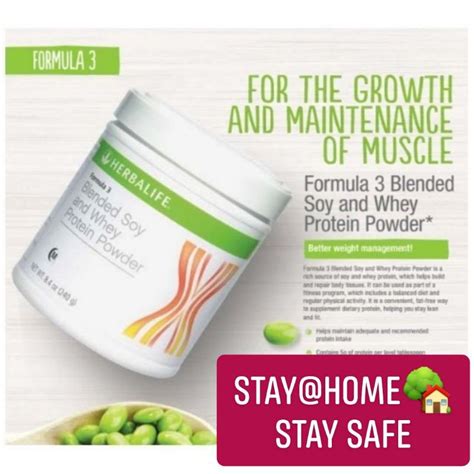 Herbalife Formula 3 Blended Soy And Whey Protein Powder Shopee Malaysia