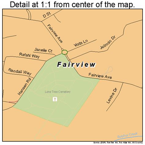 Fairview California Street Map 0623350