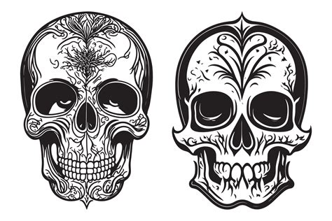 Tribal Skulls Designs