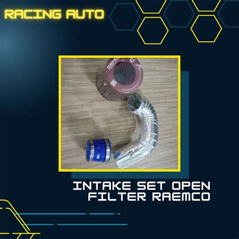 Jual Intake Set Open Filter Raemco Toyota Innova Reborn Fortuner Vrz