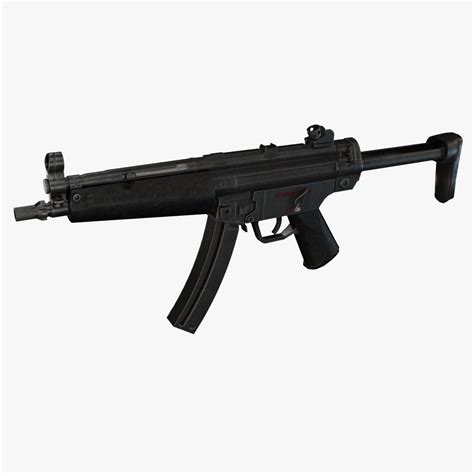 Lowpoly Mp5 Free 3d Model Blend Free3d