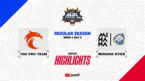 Tnc Vs Minana Evos Highlights Mpl Ph Season Week Tnc Vs Mnne