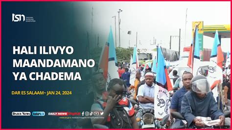 Hali Ilivyo Maandamano Ya Chadema Wananchi Wafurika Barabarani Youtube