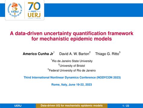 Pdf A Data Driven Uncertainty Quantification Framework For