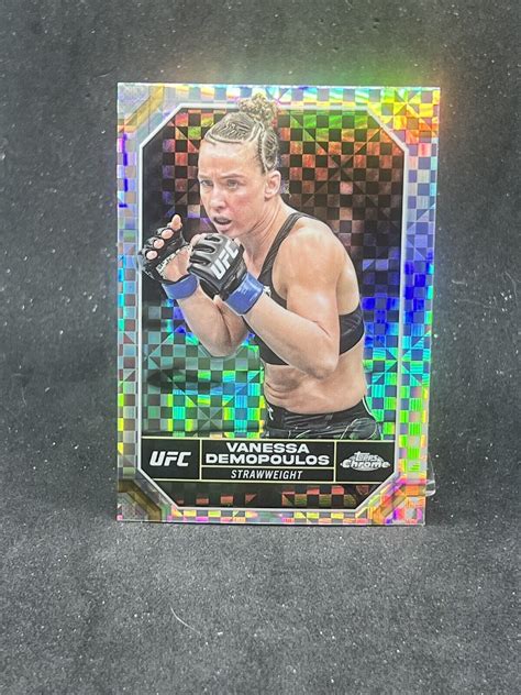 2024 Topps Chrome UFC X Fractor 191 Vanessa Demopoulos RC For Sale