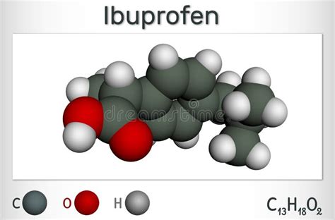 La Molécule D Ibuprofène Est Un Médicament Anti inflammatoire Non