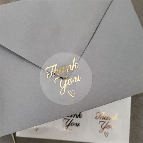 Gold Foiled Thank You Stickers Xoxokristen