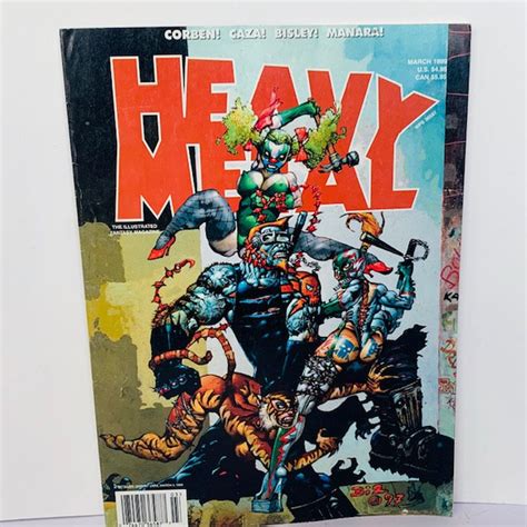 Heavy Metal Magazine Vintage Comic Book Graphic Novel Vtg Sexy Etsy