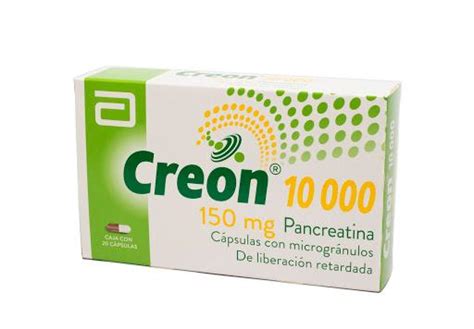 Creon 10000 Pancreatina 150 mg Abbott Caja x 20 Cápsulas