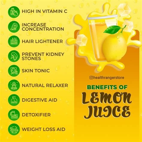 Benefits of Lemon Juice | Lemon juice benefits, Health food, Digestion aid